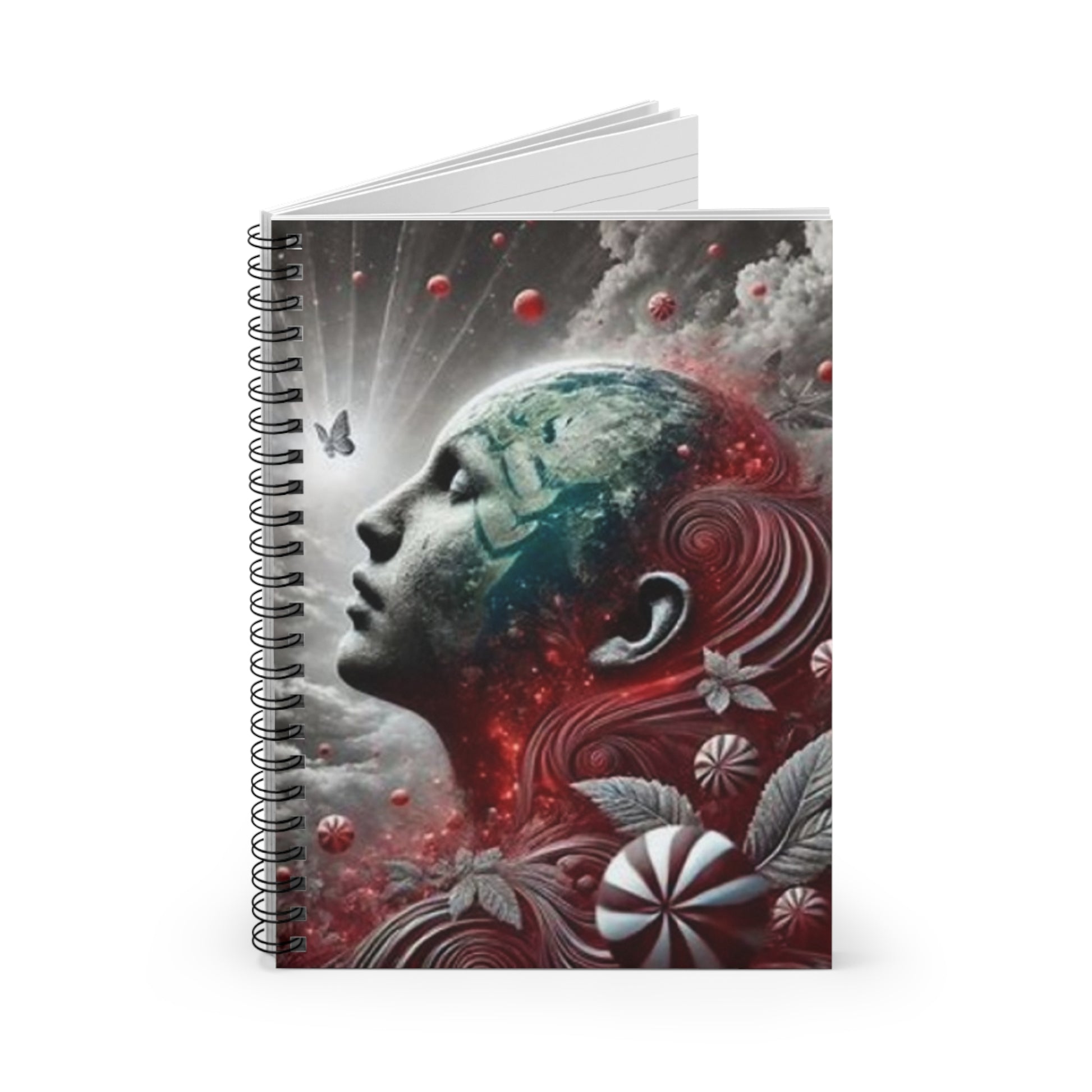 Spiral Notebook - Peppermint Inspired Artwork Cover