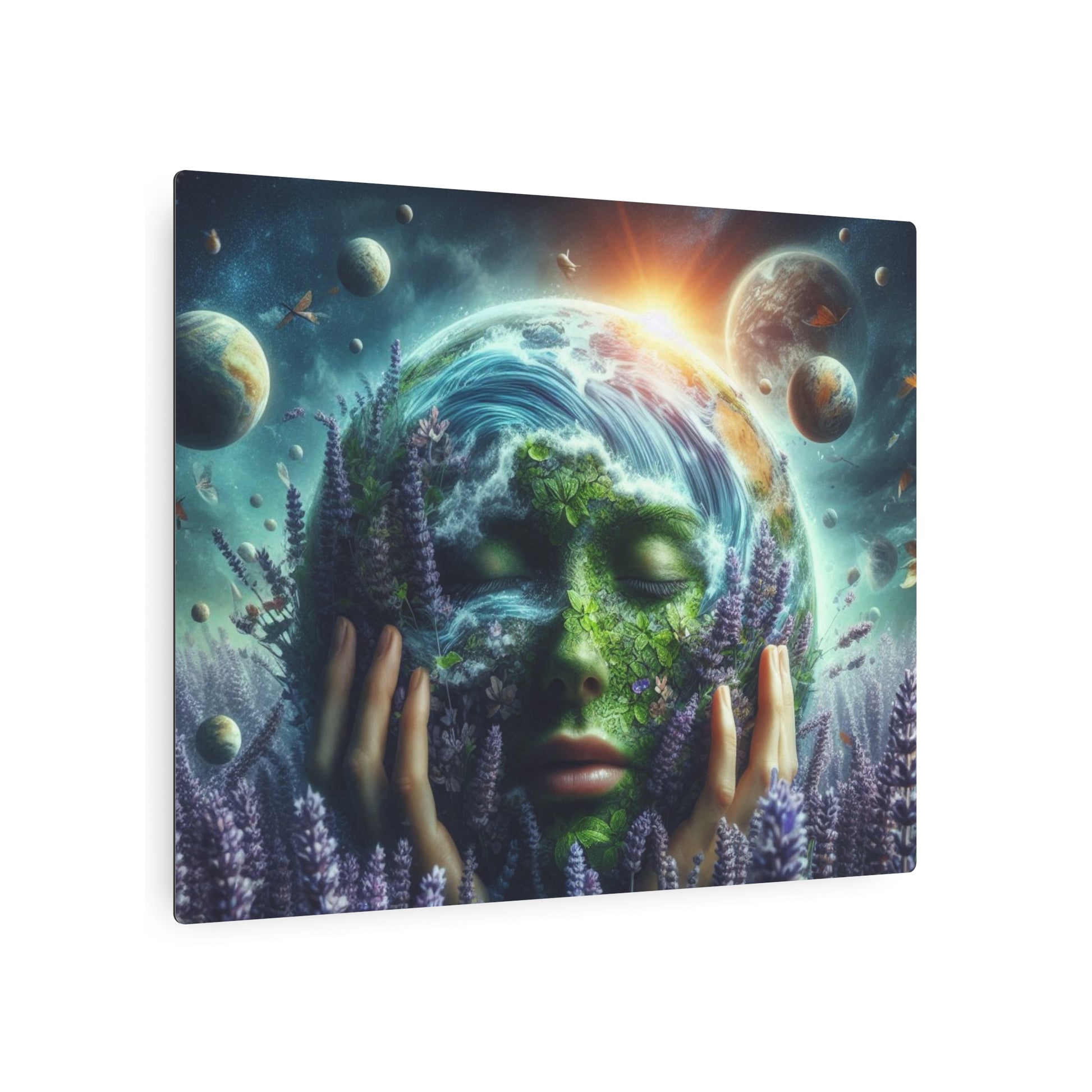 Metal Art Sign - Lavender Mood Home Decor Wall Hanging