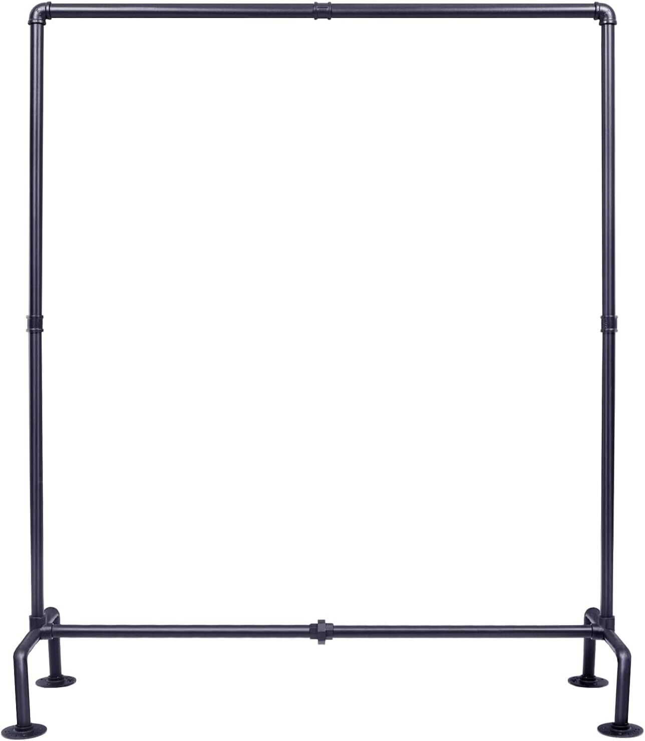 Industrial Pipe Clothing Rack - Fashionable Garment Display for Home & Retail