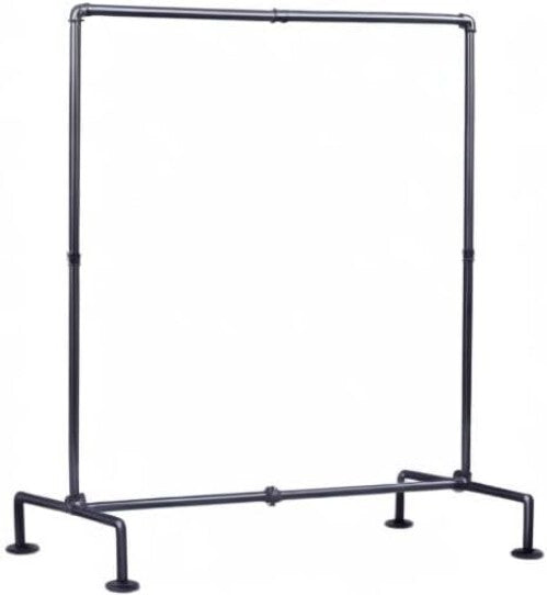 Industrial Pipe Clothing Rack - Fashionable Garment Display for Home & Retail
